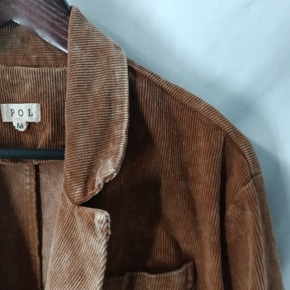 POL Corduroy Always Dreaming Caramal  Jacket Double Breasted Blazer Size Medium - Picture 4 of 11